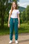 Mişil 233-12-25 Girl's 3 Thread Count Fleece-Lined Comfortable Fit Elastic Cuffed Sweatpants Age 12/16