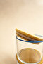 Vetro - Set of 6 Glass Breakfast Bowls with Bamboo Lids 220 Cc - 6