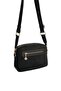 Black - Black Suede Women's Crossbody Bag Sp1201 - 4