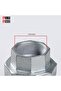 Double Sphere Threaded Flexible Pipe Fitting - Rubber Expansion Connector (1 1/4 Inch) - 2
