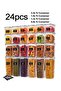 24-Pack Airtight Kitchen Storage Containers, Stackable with Labels