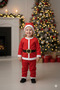 3-4 Years Old Children's Santa Claus Costume - Christmas Dress Set with Hat and Belt - 3