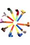 New Year's Party Kaynana Dili 10 Pieces - Metallic Luxury Whistle Snake Whistle Set - 3