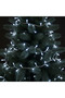 إضاءة LED لعيد الميلاد بطول 15 متر (240 مصباح LED) - إضاءة زخرفية بيضاء مع محول وكابل تمديد بطول 6 أمتار