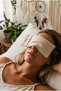 Combattente Organic Muslin Lavender Gray Eye Pillow Set of 5 - Muslin Sleep Band - Men's Sleep Band - 4