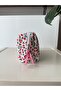Cherry Pattern 100% Cotton Makeup and Cosmetic Bag Medium Size |   19X13X7 cm |   Travel Organizer - 3
