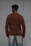 Oversized Shaggy Furry Crew Neck Loose Sports Sweater - 6