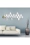 3D Tear Drop Mirror Wall Stickers, 30Pcs Acrylic Removable Silver Decorative Mirrors for Home, Living Room, Bathroom, Office, Dormitory, Peel and Stick Wall Decals