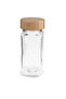 Bamboo Lid Glass Bottle Spice Rack