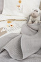 Little Sheep Embroidered Baby Bedding Set, 100% Cotton Fabric, Organic Cotton Covered Baby Bedding - 4