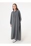 Hooded Detail Zip-Up Sports Coat / Pardesü - Gray Melange - - 2