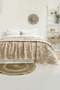 Amore Muslin Bedspread, 100% Cotton Muslin Blanket, Leaf Patterned 4-Layer Jacquard Woven - 4