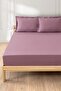Dusty Rose 100% Cotton Satin Single Fitted Sheet Set 100 X 200 - Bristol Sheet / Pillow Set