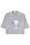 Tavşanlı Bear 2-Piece Set for 1-6 Months - Gray - 2