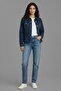 Women's Relaxed Fit Double Pocket Denim Jean Jacket - 2