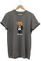 Cute Teddy Bear Printed Love Design 100% Cotton Regular Fit Crew Neck Unisex T-Shirt