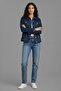 Women's Relaxed Fit Double Pocket Denim Jean Jacket - 3