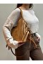 Lea 100% Genuine Nubuck Leather, Elegant and Intricate Design Suede Hand and Shoulder Bag - 4