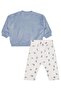 Seal Embroidered 6-18 Month Set - Blue 12-18 Months - 2
