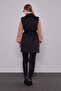 Black Suede Vest with Belt Detail - 4