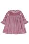 6-18 Months Dress with Ruffled Collar - Pink 6-9 Months