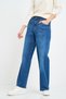 Blugi dama straight leg cu aspect decolorat - 9