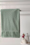 Diagonal Striped Bath Towel - 100% Cotton, Highly Water Absorbent Towel - Green - 3