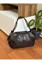 Medium Size Women's Shoulder Bag with Knot Detail - 2