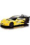 Corvette C6.R RC Car – 1:24 Licensed Racing Supercar, 4-Function Remote Control (Yellow/Red/White)