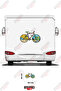 Nature Patterned Bicycle Visual Caravan Sticker Coating