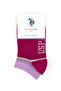Girl's Fuchsia 2-Piece Booties Socks 50318206-Vr023 - 4