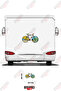 Nature Patterned Bicycle Visual Caravan Sticker Coating