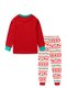 Unisex Red Snowman Glow Christmas Pajama Set - 6