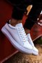 Yg107 Felibord Men's Casual Lace-Up Leather Sports Sneaker Shoes Cbt - White/Khaki