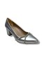 C-Shoes Cv138-26 Skin Leather Twisted Stone Thick Heel Women's Shoes