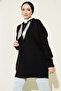 Scarf Knitwear Tunic R7178 Black - 3