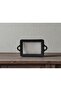 Nevora Knitted Pattern Coffee Serving Tray 6-Piece Rectangular Set Black - 4