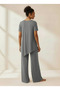 Plus Size Combed Cotton Top and Bottom Set - 3