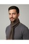 Men's Floral Geometric Pattern Scarf Warm - Kaşkol Soft Knitwear Winter Premium Beige Brown - 2