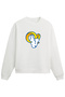 Los Angeles Rams American Football White Regular Sweatshirt