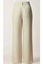 High Waist Velcro Closure Palazzo Pants - 6