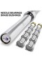 Olympic Rod Bar, 1.2M Solid Steel Barbell with Chrome Finish for Powerlifting & Lifting - 2