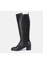 LARGE NUMBER WOMEN'S BOOTS 41-42-43-44-BLACK SKIN - 8