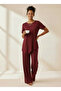 Plus Size Combed Cotton Top and Bottom Set - 3