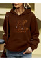 Hooded Kangaroo Pocket 3-Thread Cotton Californ Print Sweatshirt