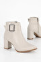 Hnm 001 Buckle Detailed Zippered Boots