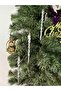 Christmas Tree Ornament Crystal Ice Droplet Metallic Silver Color 3 Pieces - 3