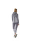 Active Warm Hybrid Zippered Hooded Women's Raincoat Gray - 4