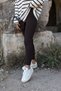 Bitter Brown Plain Sports Leggings