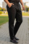 Plus Size Classic Cut Side Pocketed 80% Cotton Blend Linen Pants - 5